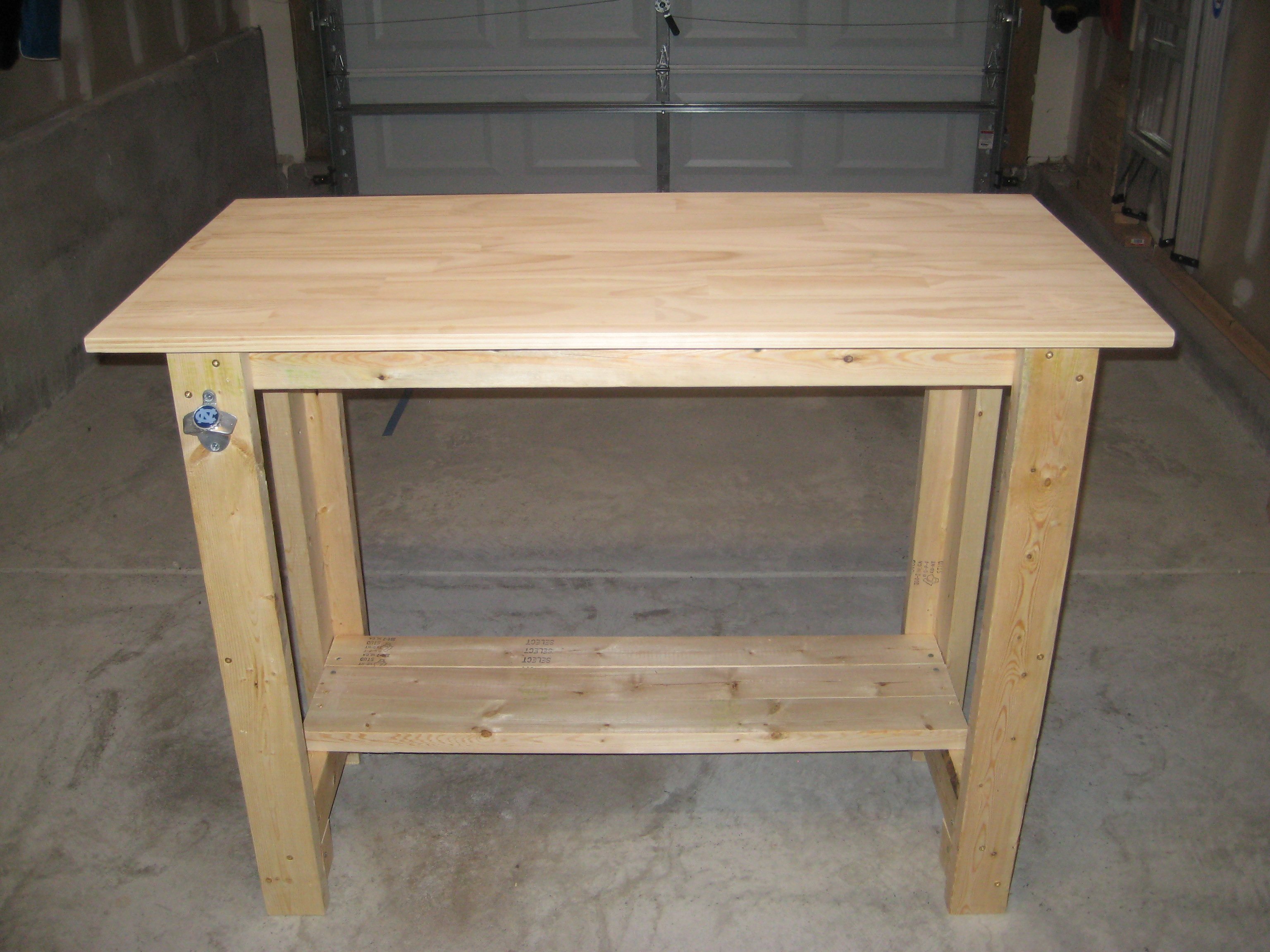 Ana White Sturdy Work Bench First project completed! DIY Projects